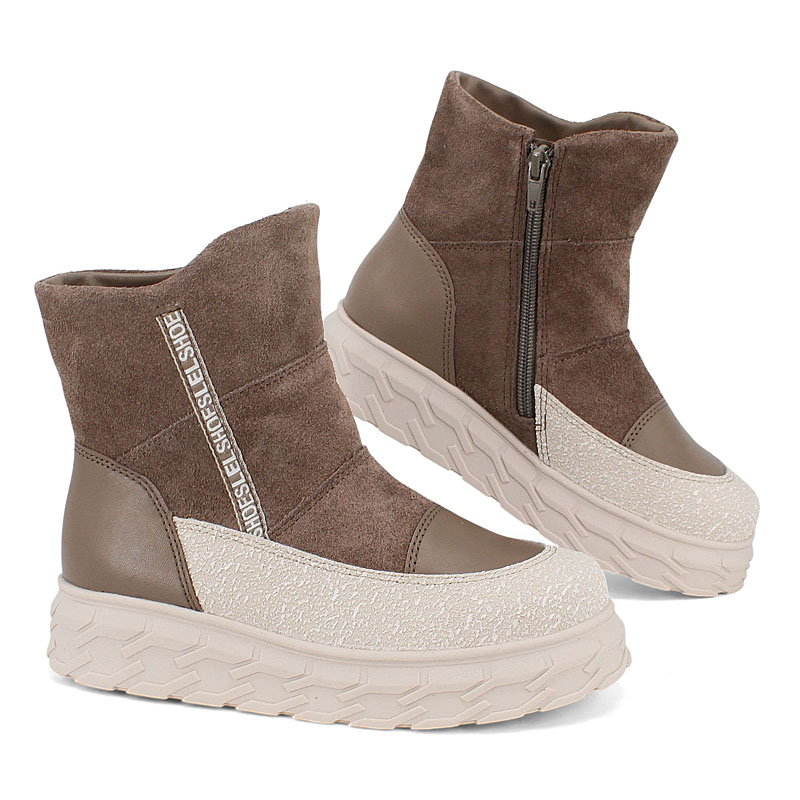 Сапожки, артикул 2135, цвет темно-серый купить в интернет-магазине Shoeslel с доставкой по России