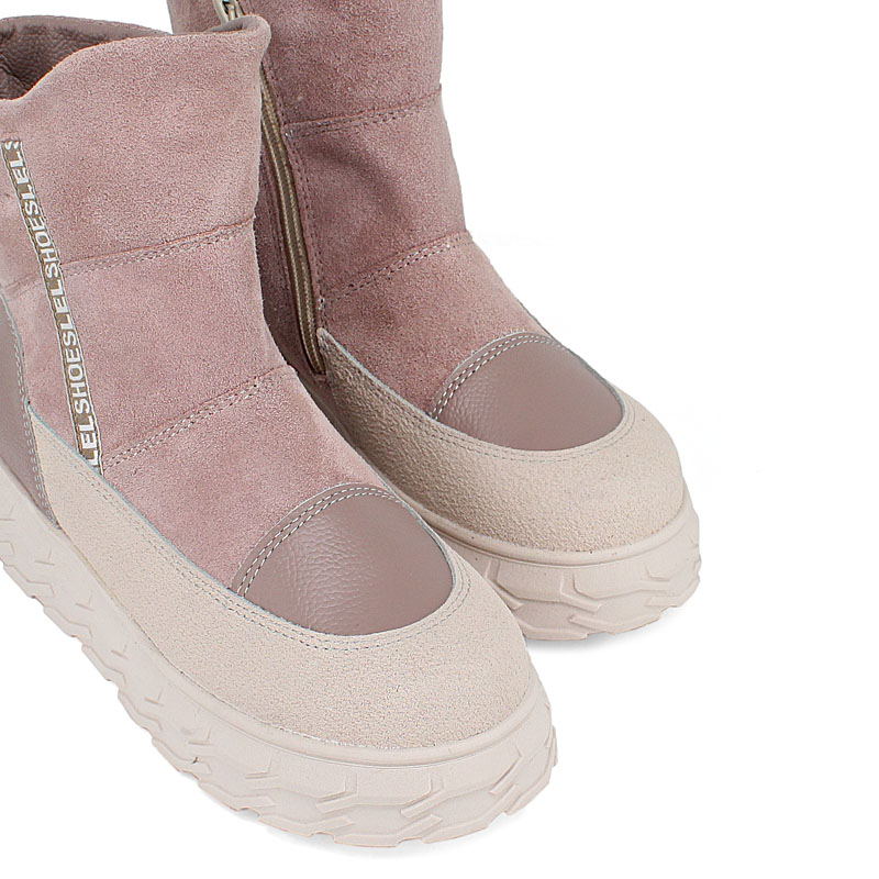 Сапожки, артикул 2135, цвет пыльно-розовый купить в интернет-магазине Shoeslel с доставкой по России