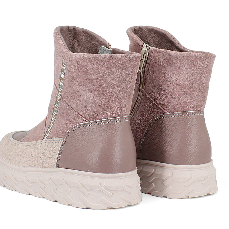 Сапожки, артикул 2135, цвет пыльно-розовый купить в интернет-магазине Shoeslel с доставкой по России