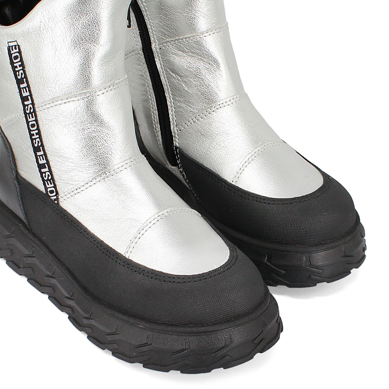 Сапожки, артикул 2135, цвет серебристый купить в интернет-магазине Shoeslel с доставкой по России