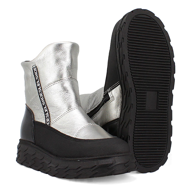 Сапожки, артикул 2135, цвет серебристый купить в интернет-магазине Shoeslel с доставкой по России