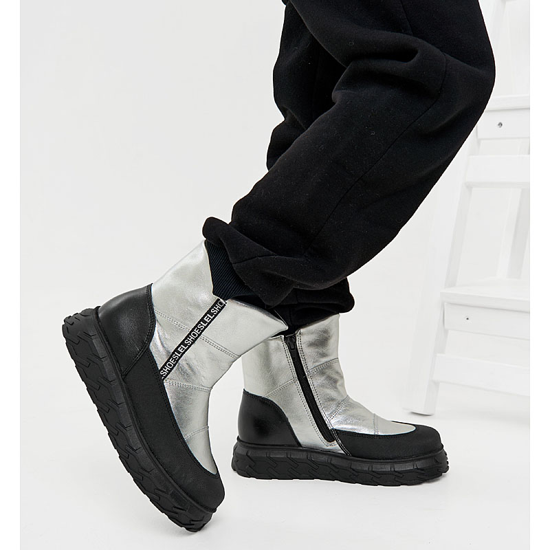 Сапожки, артикул 2135, цвет серебристый купить в интернет-магазине Shoeslel с доставкой по России