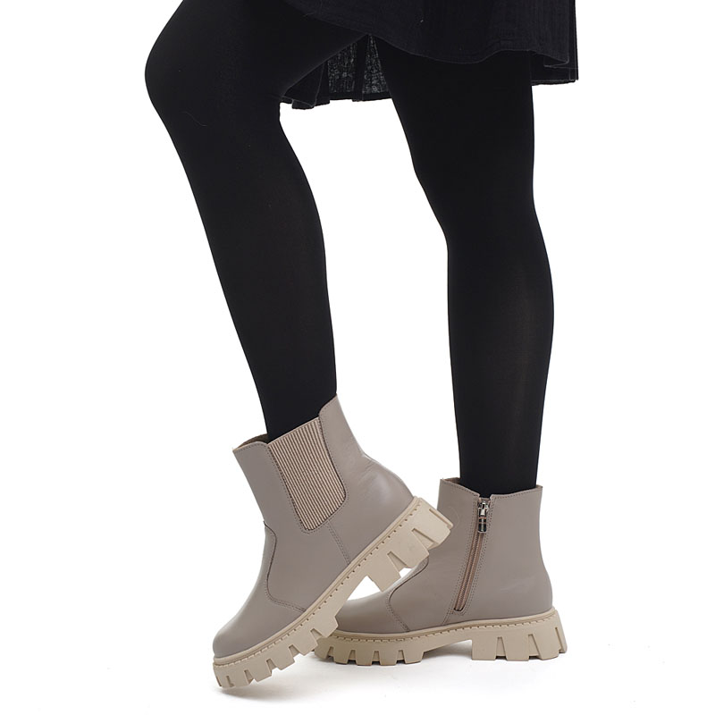 Ботинки, артикул 2137, цвет бежевый купить в интернет-магазине Shoeslel с доставкой по России