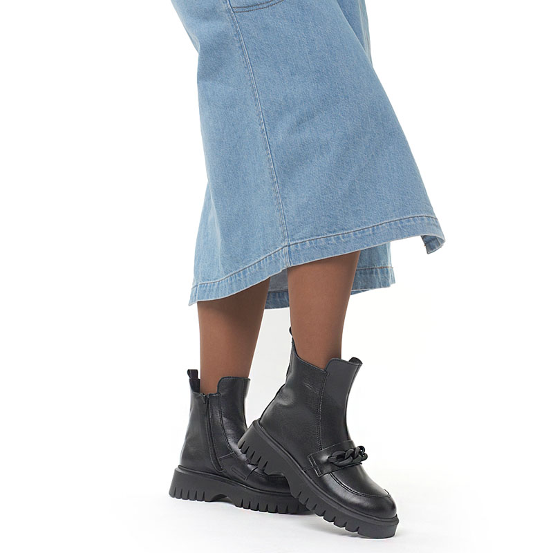 Ботинки, артикул 2138, цвет черный купить в интернет-магазине Shoeslel с доставкой по России