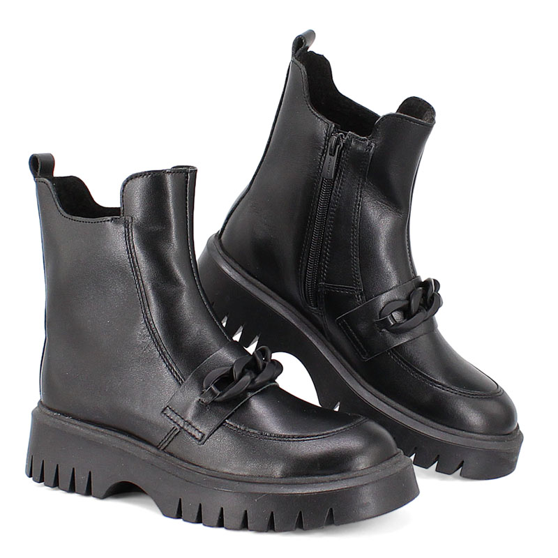 Ботинки, артикул 2138, цвет черный купить в интернет-магазине Shoeslel с доставкой по России