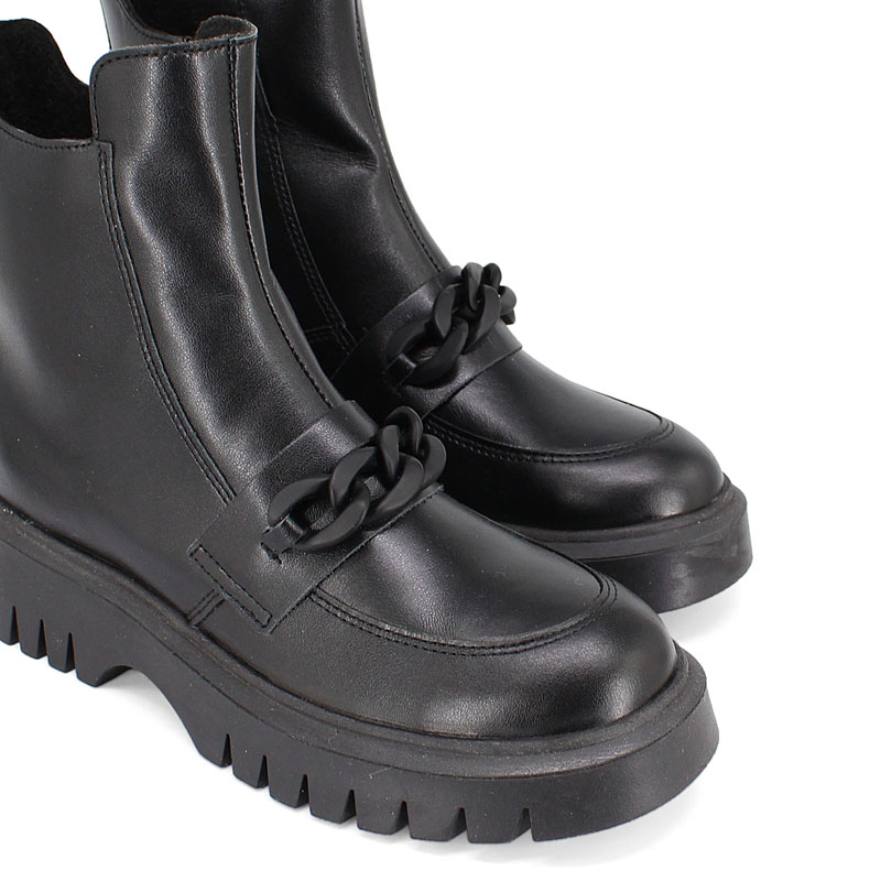 Ботинки, артикул 2138, цвет черный купить в интернет-магазине Shoeslel с доставкой по России