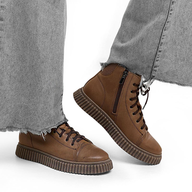 Ботинки, артикул 2141, цвет коричневый купить в интернет-магазине Shoeslel с доставкой по России