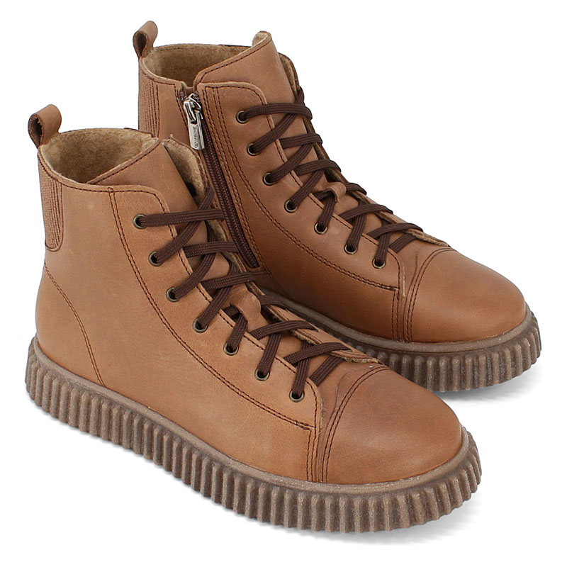 Ботинки, артикул 2141, цвет коричневый купить в интернет-магазине Shoeslel с доставкой по России