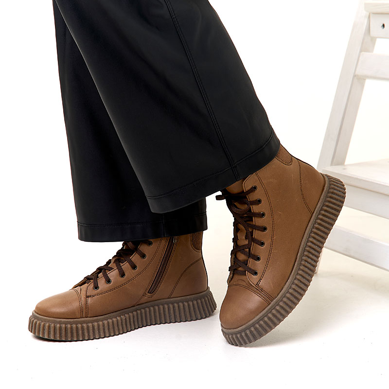 Ботинки, артикул 2141, цвет коричневый купить в интернет-магазине Shoeslel с доставкой по России