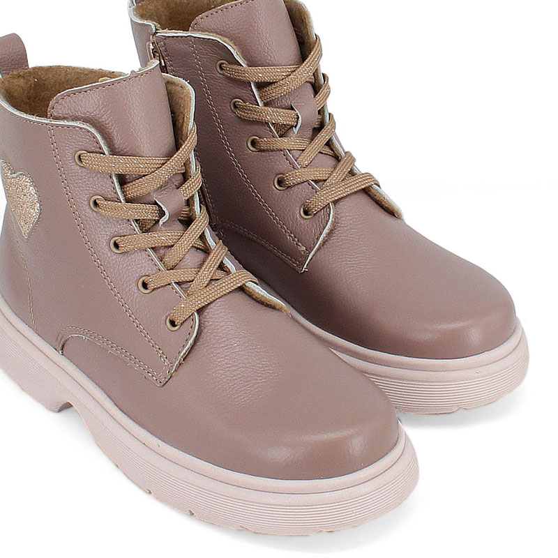 Ботинки, артикул 2145, цвет пыльно-розовый купить в интернет-магазине Shoeslel с доставкой по России