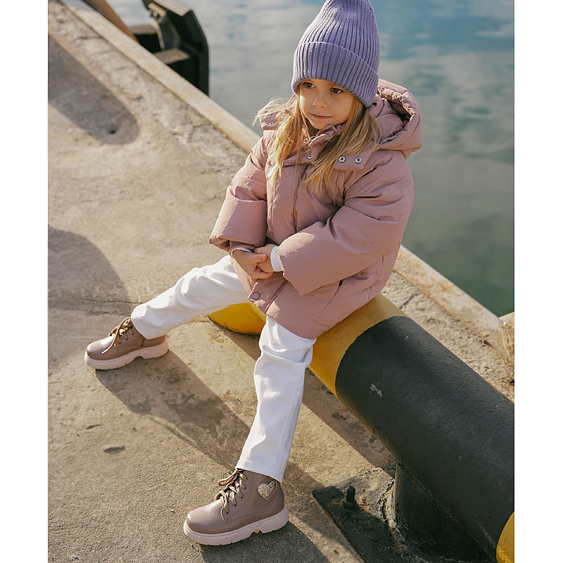 Ботинки, артикул 2145, цвет пыльно-розовый купить в интернет-магазине Shoeslel с доставкой по России