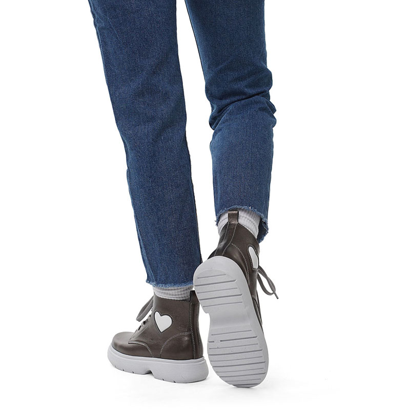 Ботинки, артикул 2145, цвет серебристый купить в интернет-магазине Shoeslel с доставкой по России