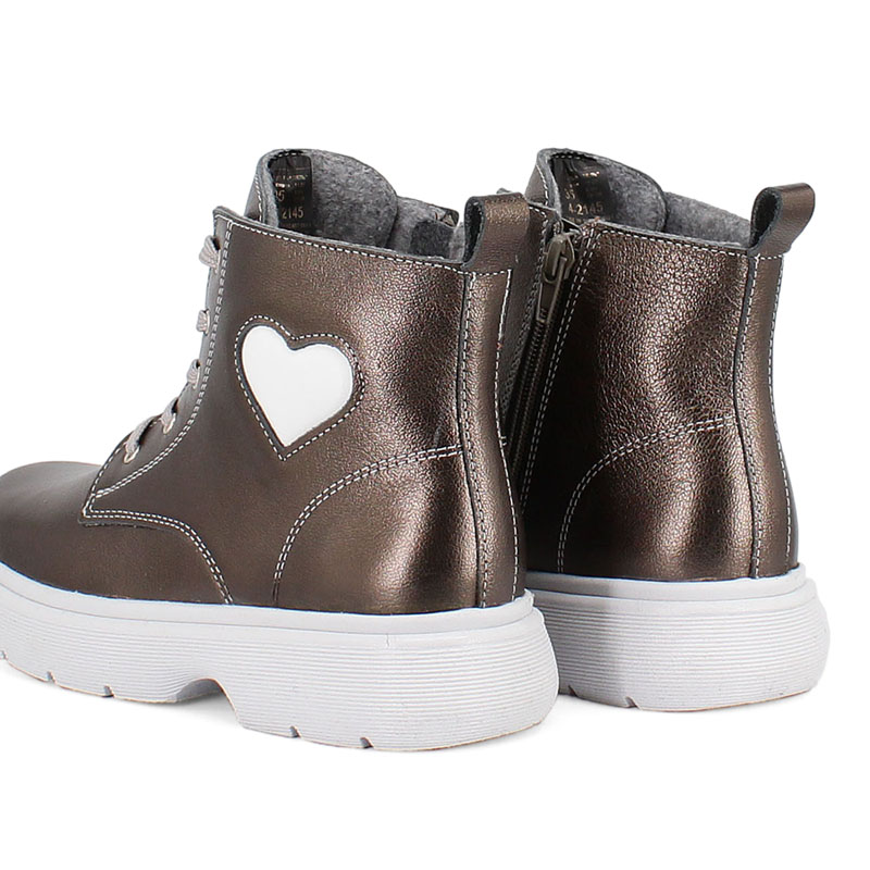 Ботинки, артикул 2145, цвет серебристый купить в интернет-магазине Shoeslel с доставкой по России