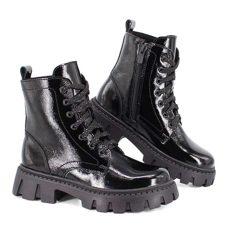 Ботинки, артикул 2152, цвет черный купить в интернет-магазине Shoeslel с доставкой по России