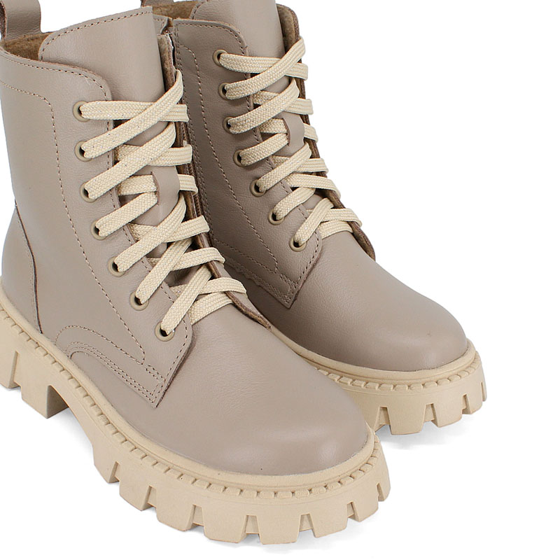 Ботинки, артикул 2152, цвет бежевый купить в интернет-магазине Shoeslel с доставкой по России