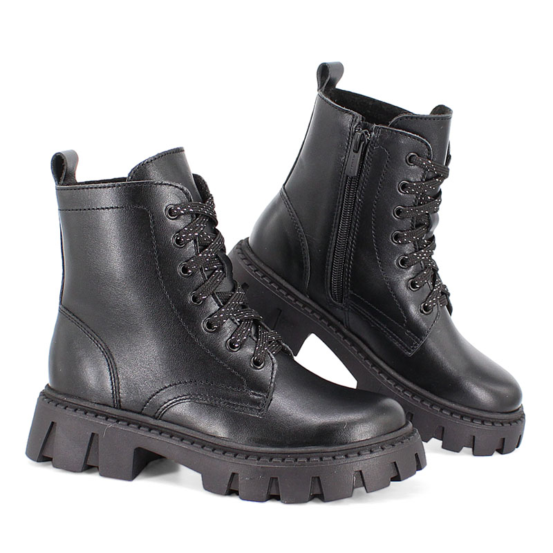 Ботинки, артикул 2152, цвет черный купить в интернет-магазине Shoeslel с доставкой по России