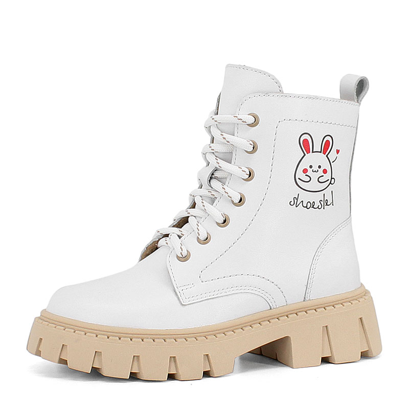 Ботинки, артикул 2152, цвет белый купить в интернет-магазине Shoeslel с доставкой по России