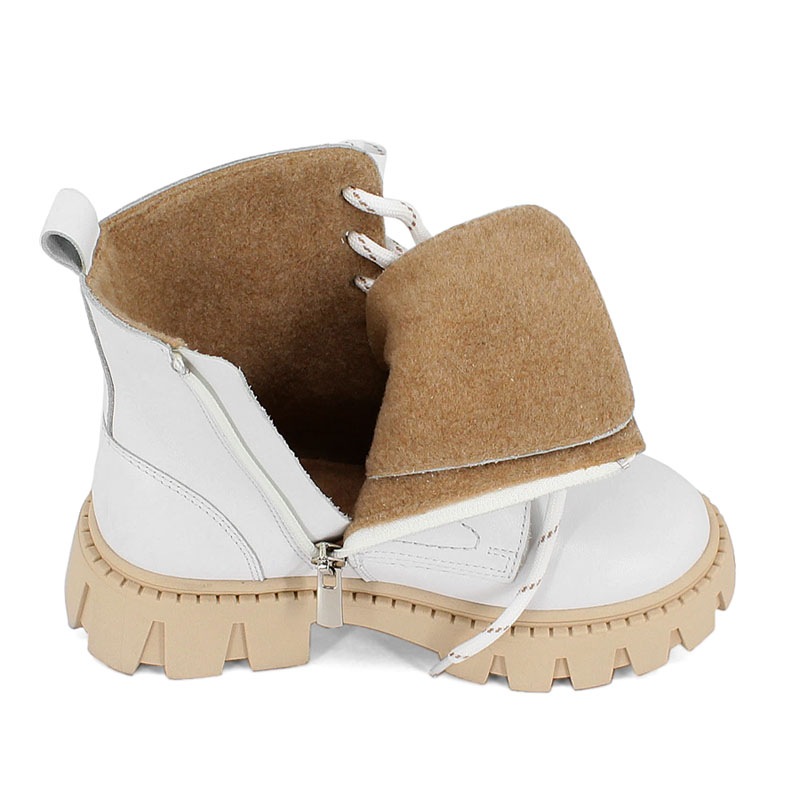 Ботинки, артикул 2152, цвет белый купить в интернет-магазине Shoeslel с доставкой по России