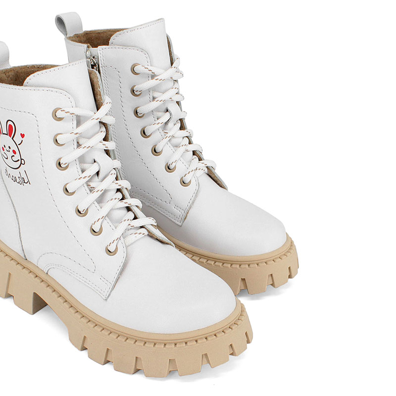 Ботинки, артикул 2152, цвет белый купить в интернет-магазине Shoeslel с доставкой по России