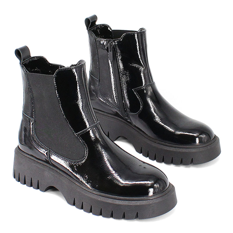 Ботинки, артикул 2153, цвет черный купить в интернет-магазине Shoeslel с доставкой по России