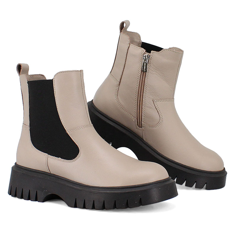 Ботинки, артикул 2153, цвет бежевый купить в интернет-магазине Shoeslel с доставкой по России