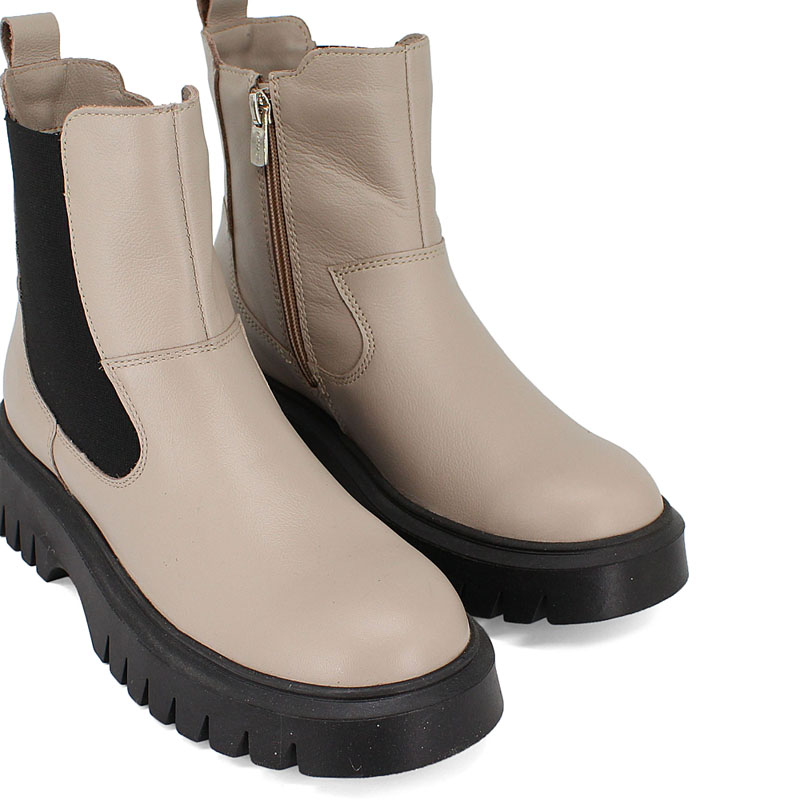 Ботинки, артикул 2153, цвет бежевый купить в интернет-магазине Shoeslel с доставкой по России