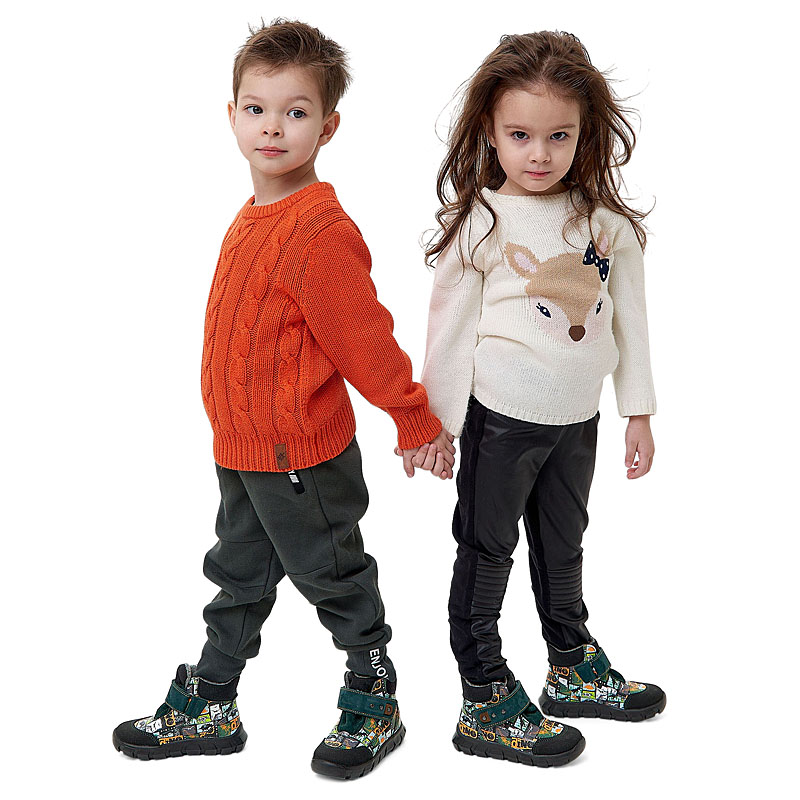 Ботинки малодетские, артикул 2156, цвет цветной купить в интернет-магазине Shoeslel с доставкой по России