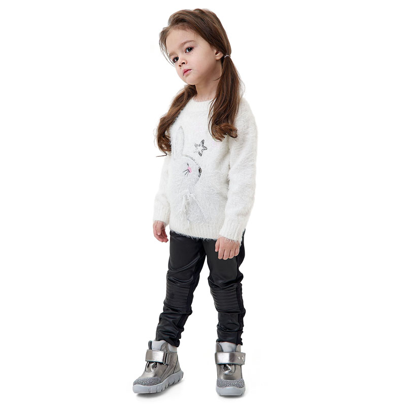 Ботинки малодетские, артикул 2156, цвет т.серебро купить в интернет-магазине Shoeslel с доставкой по России