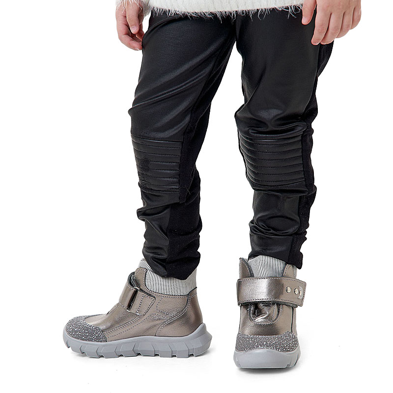 Ботинки малодетские, артикул 2156, цвет т.серебро купить в интернет-магазине Shoeslel с доставкой по России