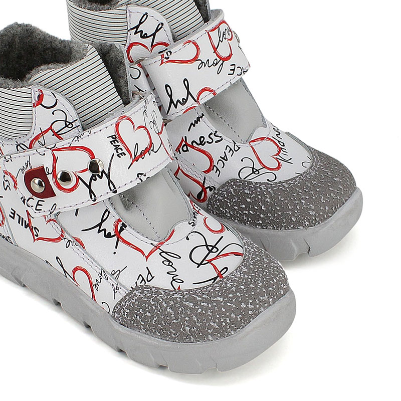 Ботинки малодетские, артикул 2156, цвет белый купить в интернет-магазине Shoeslel с доставкой по России