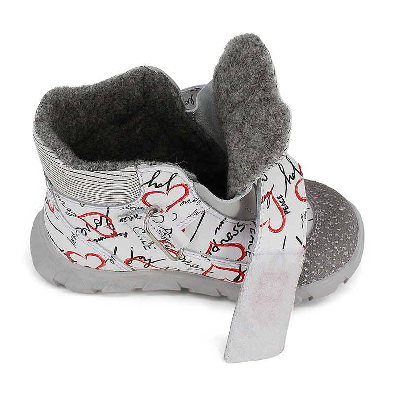 Ботинки малодетские, артикул 2156, цвет белый купить в интернет-магазине Shoeslel с доставкой по России