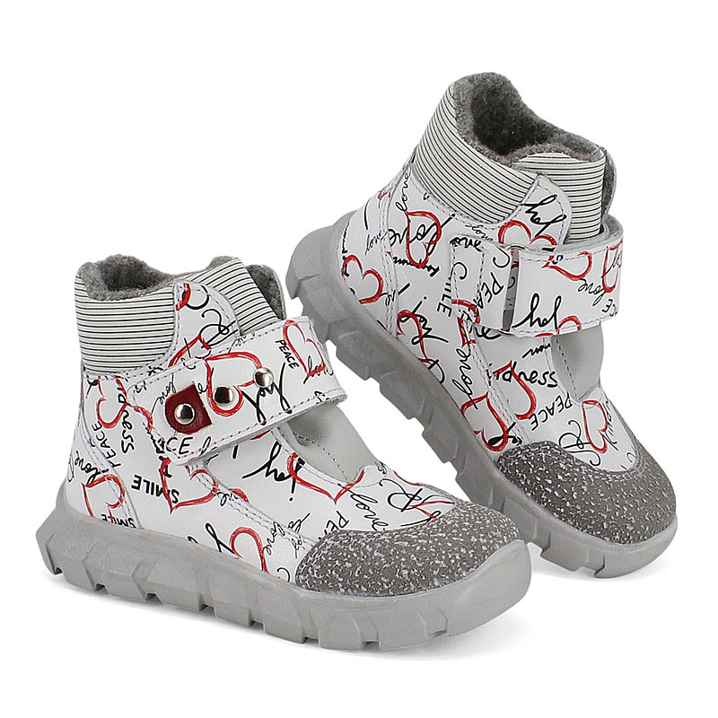 Ботинки малодетские, артикул 2156, цвет белый купить в интернет-магазине Shoeslel с доставкой по России