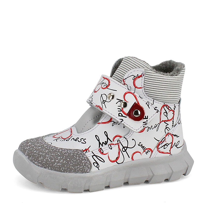 Ботинки малодетские, артикул 2156, цвет белый купить в интернет-магазине Shoeslel с доставкой по России