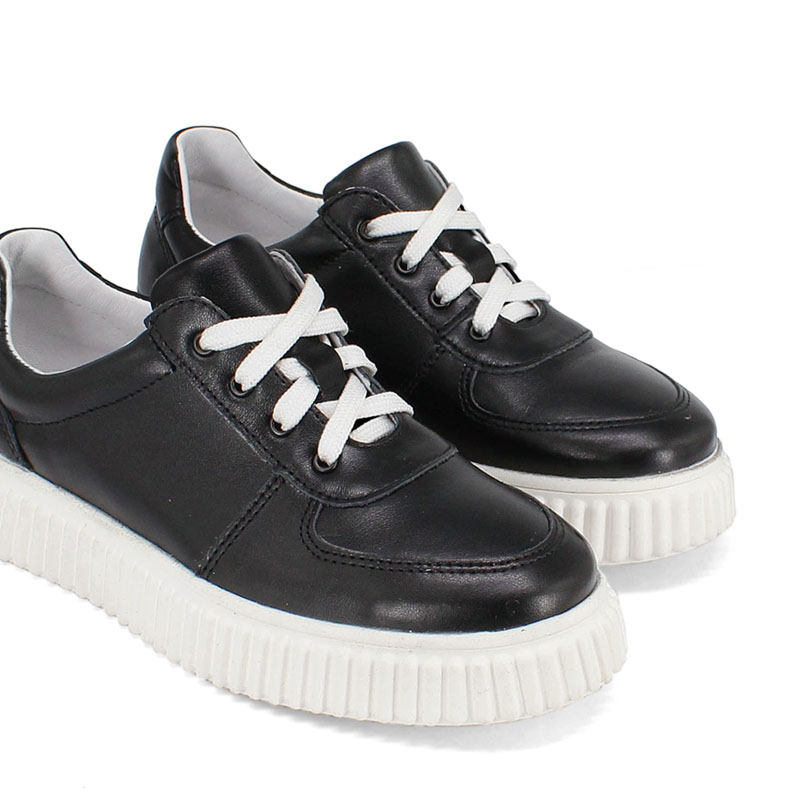 Полуботинки, артикул 2158, цвет черно-белый купить в интернет-магазине Shoeslel с доставкой по России