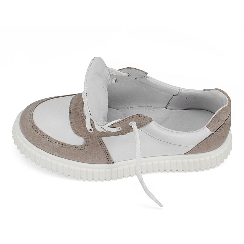 Полуботинки, артикул 2158, цвет бело-бежевый купить в интернет-магазине Shoeslel с доставкой по России