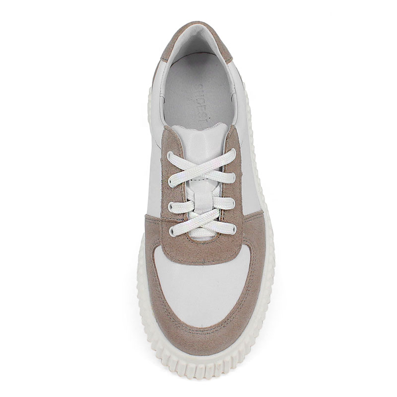 Полуботинки, артикул 2158, цвет бело-бежевый купить в интернет-магазине Shoeslel с доставкой по России