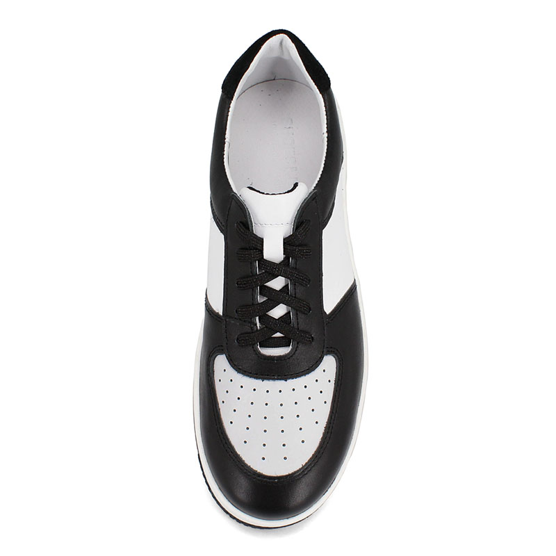 Полуботинки, артикул 2161, цвет черно-белый купить в интернет-магазине Shoeslel с доставкой по России