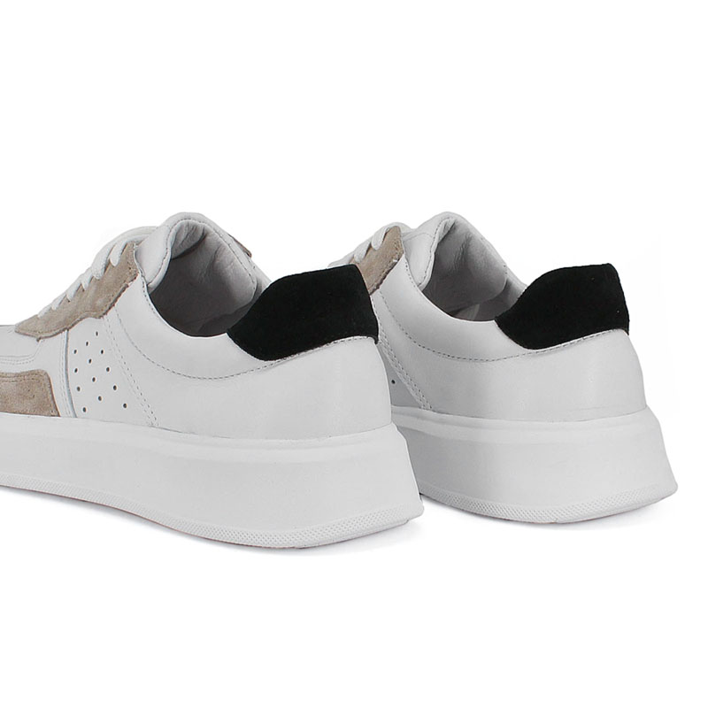 Полуботинки, артикул 2177, цвет бело-бежевый купить в интернет-магазине Shoeslel с доставкой по России