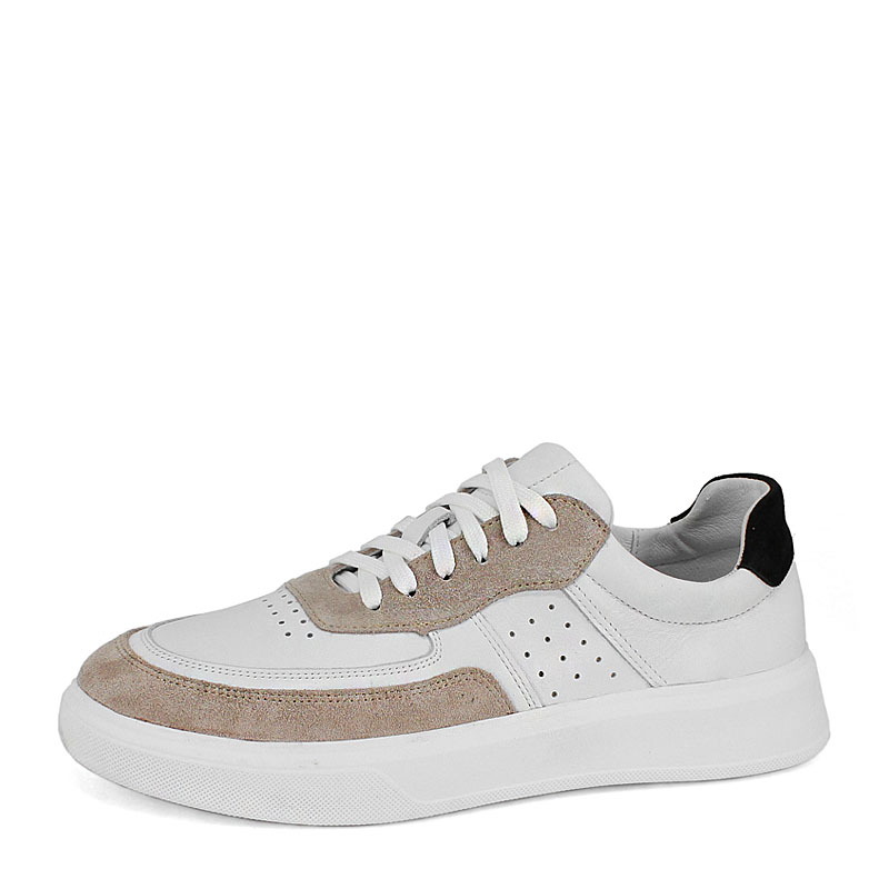 Полуботинки, артикул 2177, цвет бело-бежевый купить в интернет-магазине Shoeslel с доставкой по России