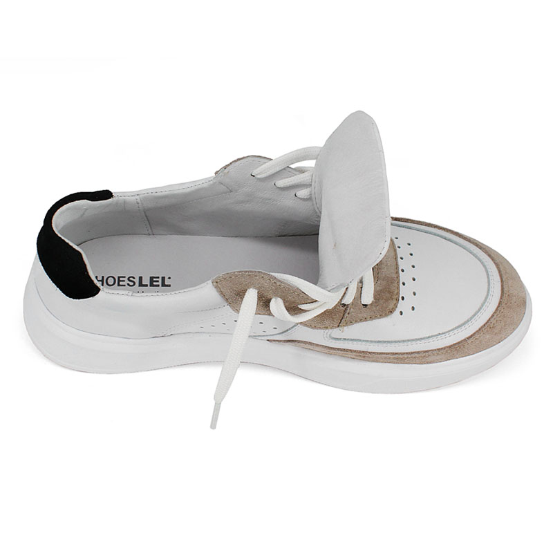 Полуботинки, артикул 2177, цвет бело-бежевый купить в интернет-магазине Shoeslel с доставкой по России