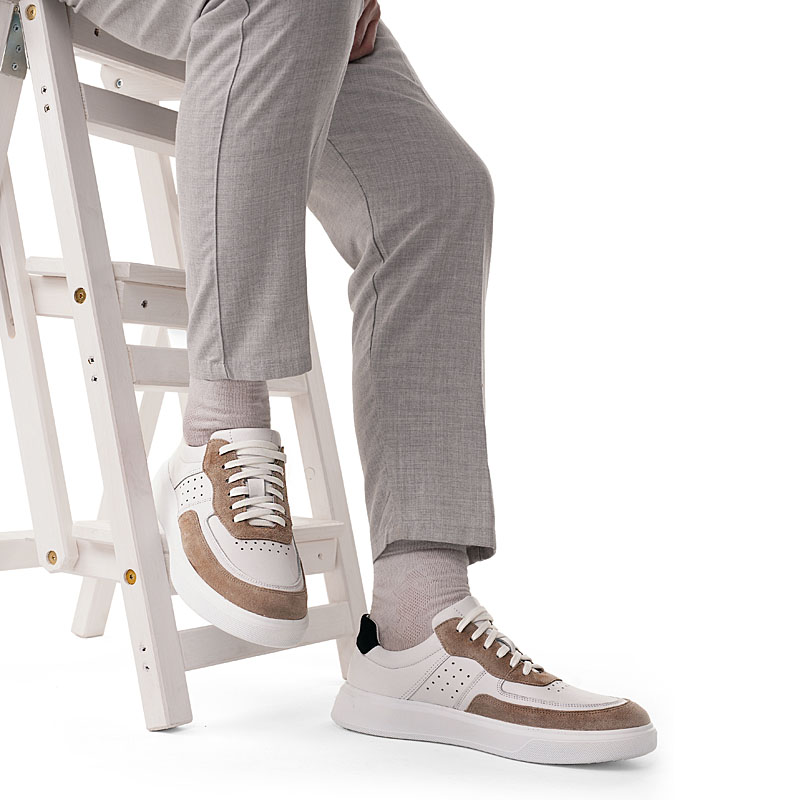 Полуботинки, артикул 2177, цвет бело-бежевый купить в интернет-магазине Shoeslel с доставкой по России