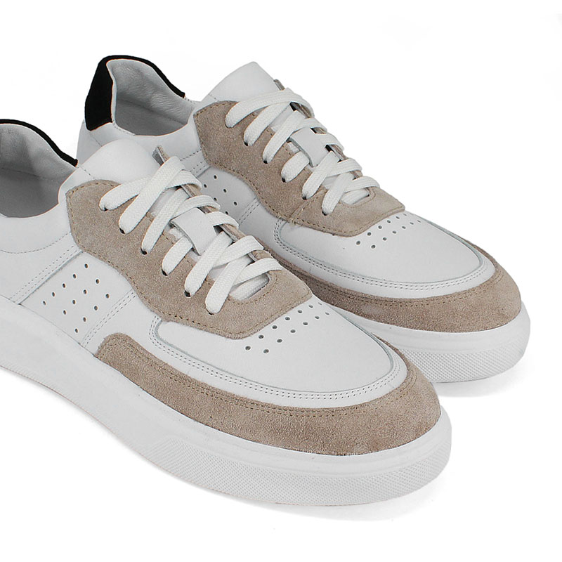 Полуботинки, артикул 2177, цвет бело-бежевый купить в интернет-магазине Shoeslel с доставкой по России