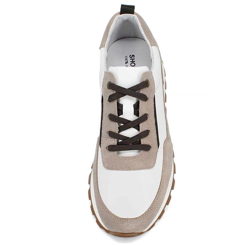 Полуботинки, артикул 2186, цвет светло-бежевый купить в интернет-магазине Shoeslel с доставкой по России