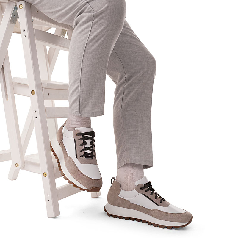 Полуботинки, артикул 2186, цвет светло-бежевый купить в интернет-магазине Shoeslel с доставкой по России