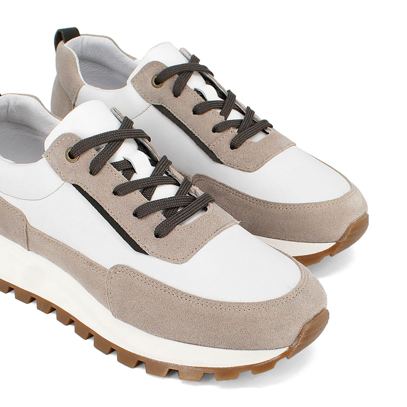 Полуботинки, артикул 2186, цвет светло-бежевый купить в интернет-магазине Shoeslel с доставкой по России