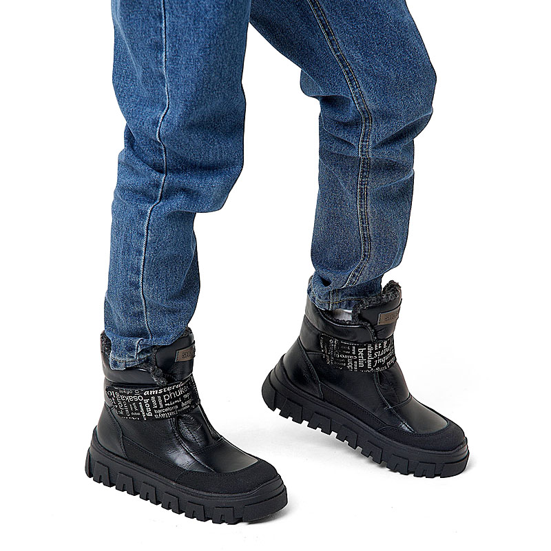 Ботинки, артикул 2230, цвет черный купить в интернет-магазине Shoeslel с доставкой по России