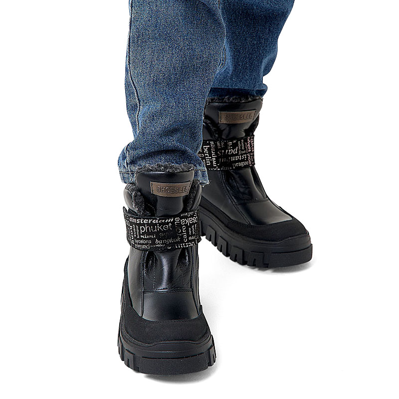 Ботинки, артикул 2230, цвет черный купить в интернет-магазине Shoeslel с доставкой по России