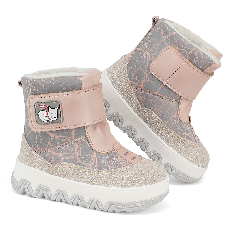 Ботинки малодетские, артикул 2247, цвет персиковый купить в интернет-магазине Shoeslel с доставкой по России