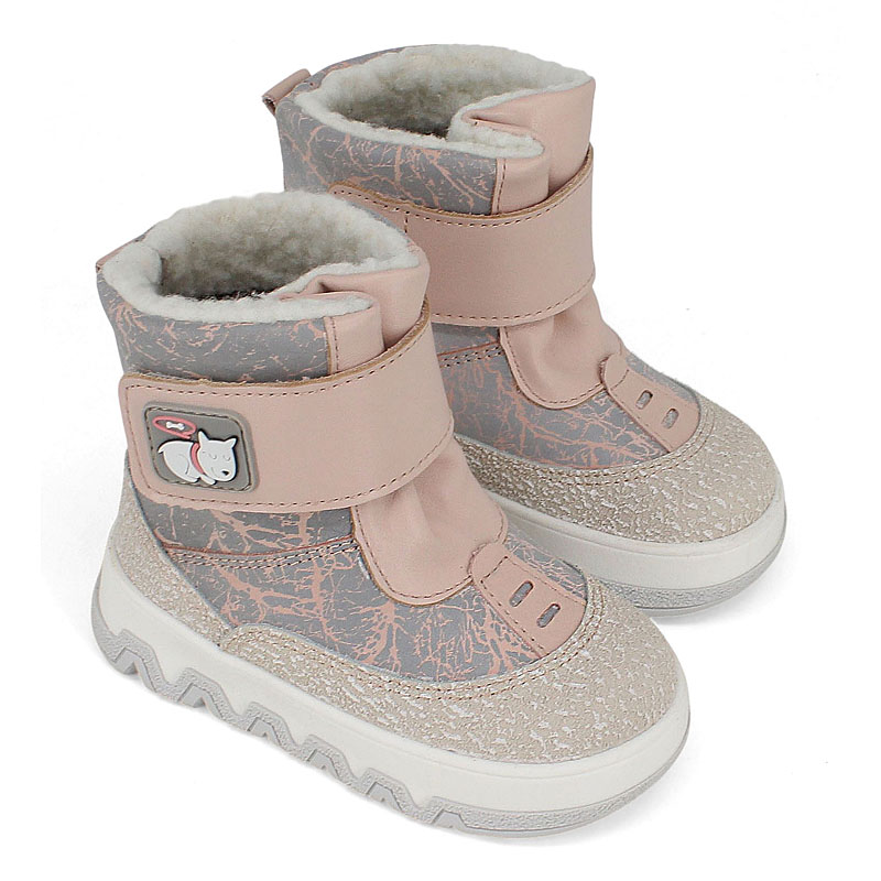 Ботинки малодетские, артикул 2247, цвет персиковый купить в интернет-магазине Shoeslel с доставкой по России