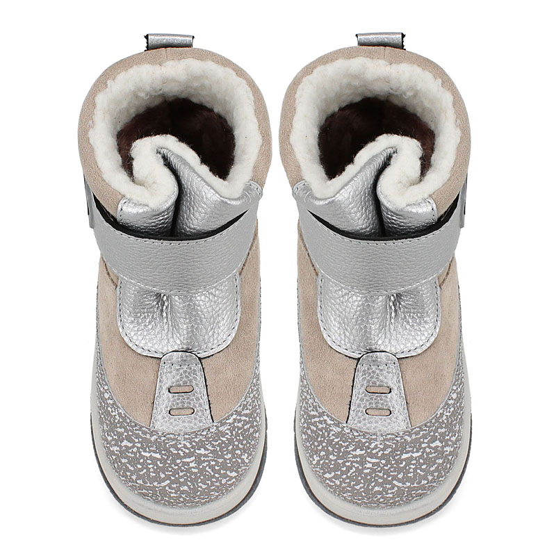 Ботинки малодетские, артикул 2247, цвет серебряный купить в интернет-магазине Shoeslel с доставкой по России